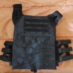 Gilet tactique Delta Tactics - Plate Carrier Laser Cut noir