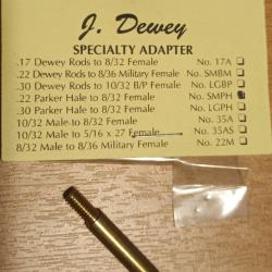 Adaptateur dewey .22 Parker Hale to 8/32 Female model SMPH
