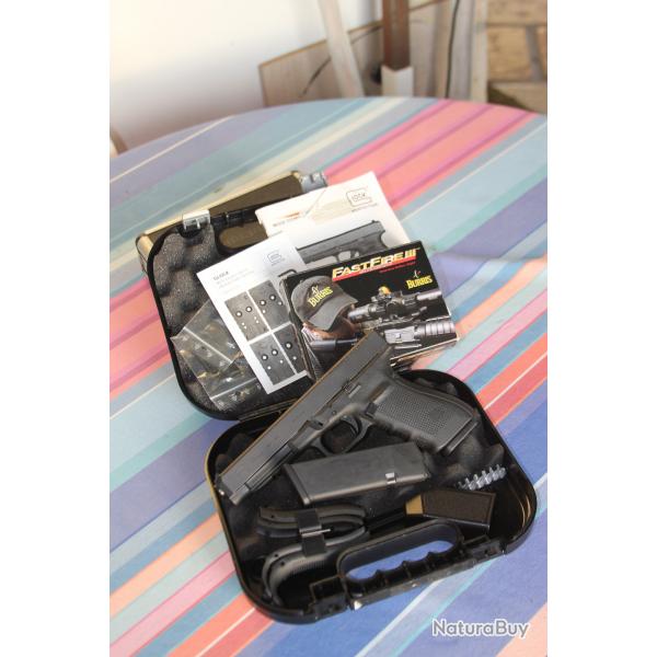 Pistolet GLOCK 41 GEN4 en 45 ACP et viseur point rouge