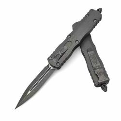 Couteau OTF Microtech Dirac D/E Apocalyptic Standard Lame Acier M390 Manche Alu USA MCT22510APNC