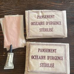 Pansement oculaire d'urgence époque indochine n3