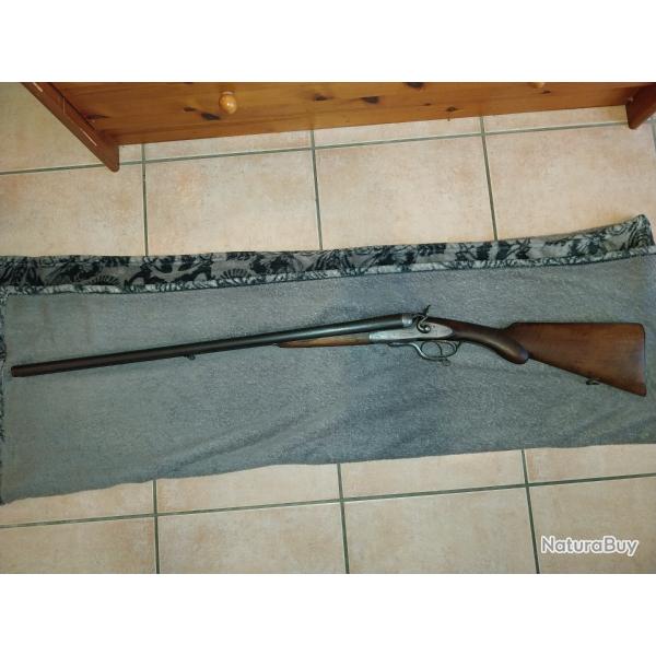 Fusil  chiens juxtapose calibre 12 65mm catgorie D