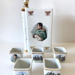 Vintage Ancien Service à Cognac Français Campagnes de Napoléon 1er Spiritueux