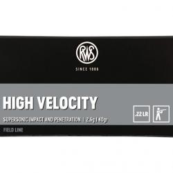 CARTOUCHES RWS .22LR HIGH VELOCITY x50