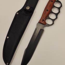 GRAND COUTEAU DE CHASSE AVEC GARDE MAIN