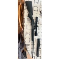 Kiplauf silencieux baikal IJ18 cal 222 avec lunette