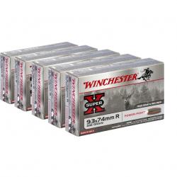 100 BALLES WINCHESTER 9.3X74R POWER POINT 286GR gg