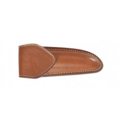 Étui Pielcu cuir moulé doublé marron 24