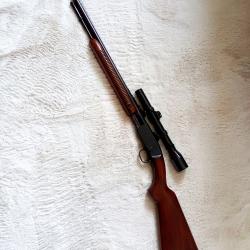 CARABINE A POMPE REMINGTON model 121 TAKE DOWN 22 LR 1936-1954 +WEAVER K3w ACIER MICRO TRAC.  TBE.