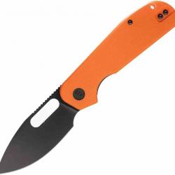 Couteau Eutektik EFD Orange Lame Acier 14C28N Plaquettes G10 Linerlock EUT015