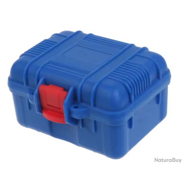 Mallette de rangement tanche pour montre Bote antichoc individuelle ABS Bleu Fonc