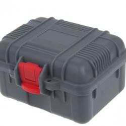 Mallette de rangement étanche pour montre Boîte antichoc individuelle ABS Bleu Gris