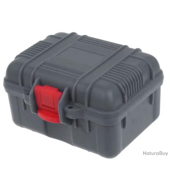 Mallette de rangement tanche pour montre Bote antichoc individuelle ABS Bleu Gris