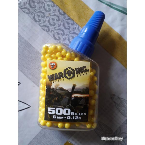 500 billes - 6 mm- pour plus de 6 ans -
