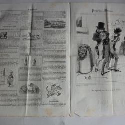 Ancien Journal Le Charivari 6 Août 1840 N° 219 Proverbes