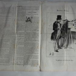 Ancien Journal Le Charivari 2 Juillet 1840 N° 184 Proverbes
