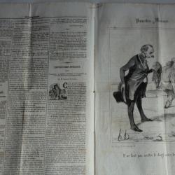 Ancien Journal Le Charivari 26 Juillet 1840 N° 208 Proverbes