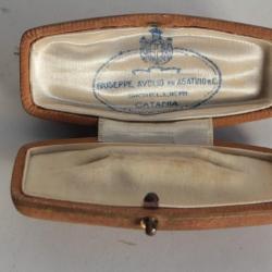 Ancien écrin pour broche épingle bijoux Giuseppe Avolio di Agatino