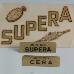 Publicités Montres Paul SEEFELD SUPERA Décalcomanie
