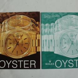 ROLEX Catalogue montres The Rolex Oyster 1995 English + liste Prix