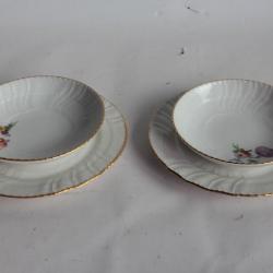 Sous-tasses Assiette à dessert porcelaine KPM Berlin Allemagne