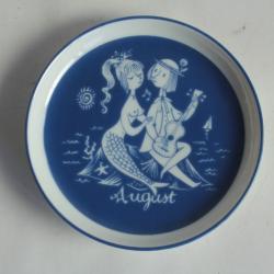 PEYNET Coupelle porcelaine Calendrier Août Rosenthal Studio-Linie