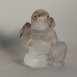 LALIQUE Ange cristal doré