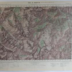 Ancienne Carte IGN Col St Martin 1/50000 type 1922