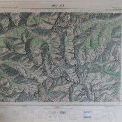 Ancienne Carte IGN Aiguilles 1/50000 type 1922