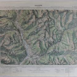 Ancienne Carte IGN Guillestre 1/50000 type 1922