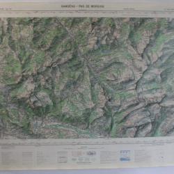 Ancienne Carte IGN Samoëns - Pas de Morgin 1/50000 type 1922