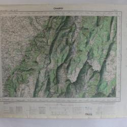 Ancienne Carte IGN Charpey 1/50000 type 1922