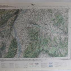 Ancienne Carte IGN Crest 1/50000 type 1922