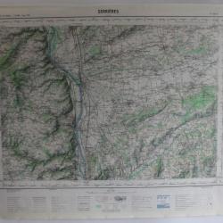 Ancienne Carte IGN Serrières 1/50000 type 1922