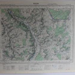 Ancienne Carte IGN Bayon 1/50000 type 1922