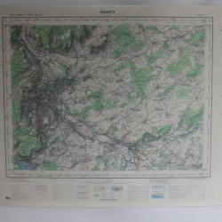 Ancienne Carte IGN Nancy 1/50000 type 1922