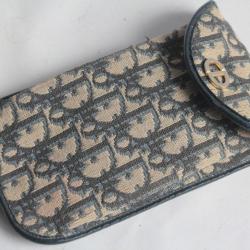 CHRISTIAN DIOR Étui à lunettes toile monogramme vintage