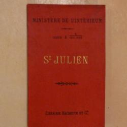 Carte 1/10000 Saint Julien en Genevois 1895
