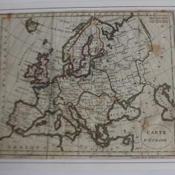 Carte géographique d'Europe Blondeau 1810