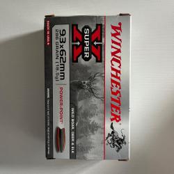 Balles Winchester Power-point Cal 9.3*62 286 gr
