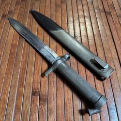 BAÏONNETTE MAUSER SUÉDOISE 1896 AVEC FOURREAU