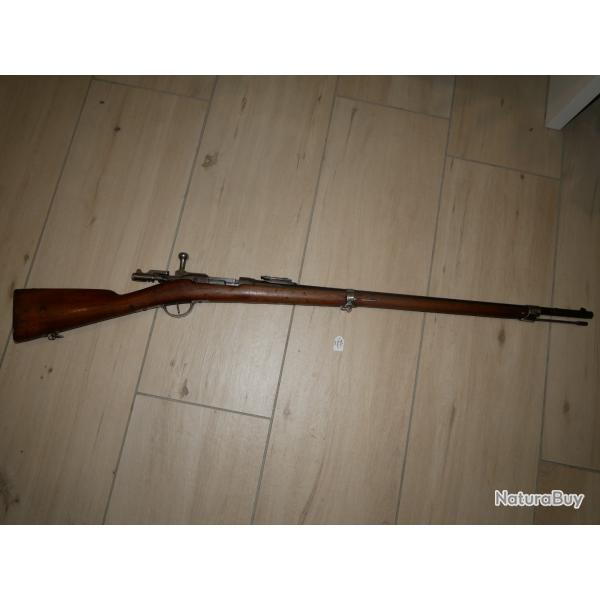 Fusil d'Infanterie GRAS 1874 M80 en 11 mm Gras, canon avec de belles rayures