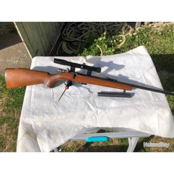 ANSCHUTZ MODELL 1441/42 Cal 22 LR + RDS Parker Hale + lunette Bushnell 3x-7x Custom 22