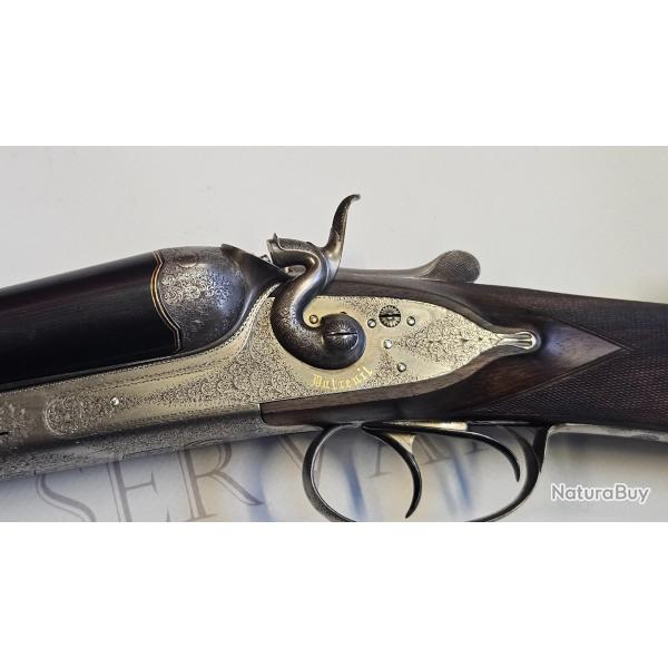 Exceptionnel fusil  platines  chiens extrieurs calibre 12