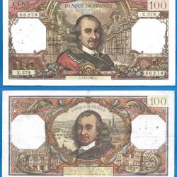 France 100 Francs 1967 Serie X Billet Pierre Corneille Franc