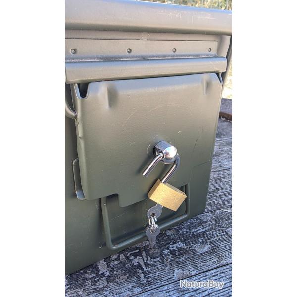 KIT DE VERROUILLAGE POUR BOTE  MUNITIONS ACIER (.30 / .50 / 5.56... )