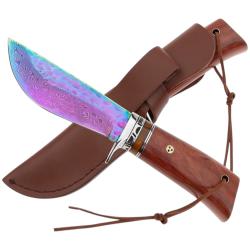 COUTEAU EXCEPTIONNEL TAKOMA N-960 - Lame DAMAS  Finition RAINBOW FADE  Collection / Cadeau