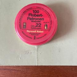 100 bosquettes Flobert 22 LR