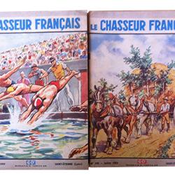 revue "le chasseur français" année 1959 incomplète 10 numéros