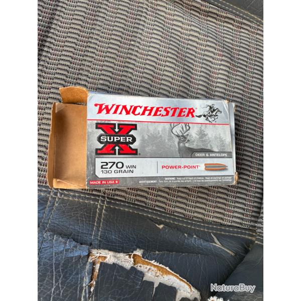 Bote de balle 270 winchester 130grain